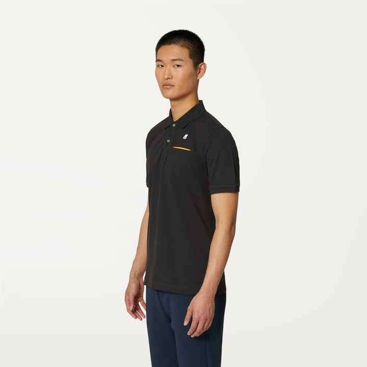 Polo Shirts Man BRIAC Polo BLACK PURE Detail (jpg Rgb)			