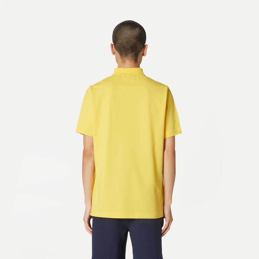 Polo Shirts Man BRIAC Polo YELLOW SUNSTRUCK Dressed Front Double		