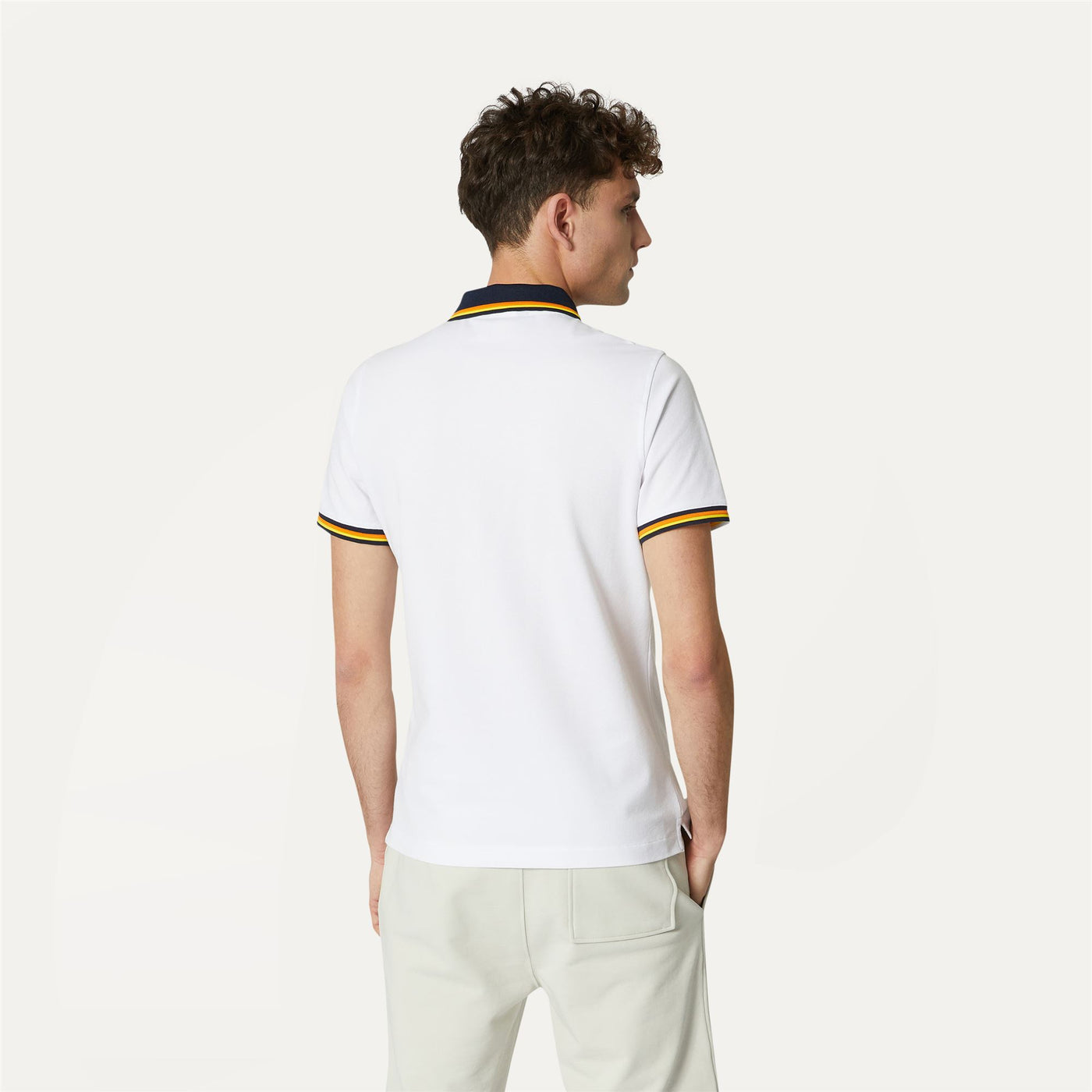 Polo Shirts Man VINCE Polo WHITE Dressed Front Double		