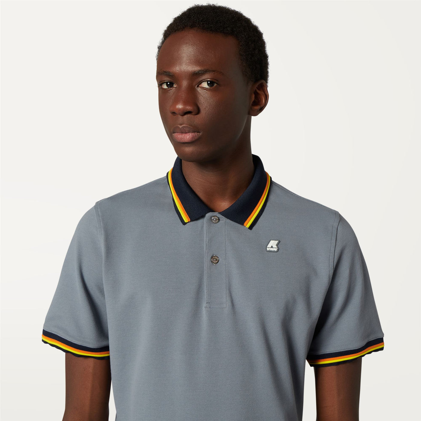 Polo Shirts Man VINCE Polo GREY EVEREST Detail Double				