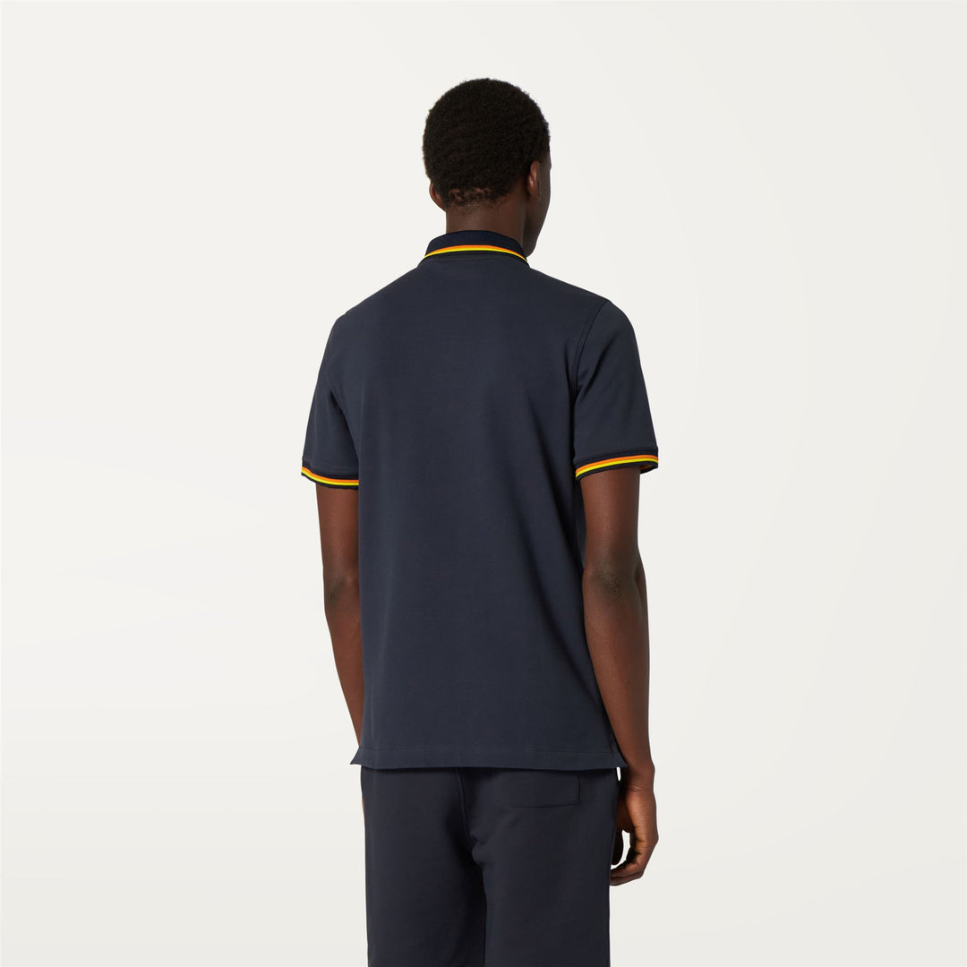 Polo Shirts Man VINCE Polo BLUE DEPTH Dressed Front Double		
