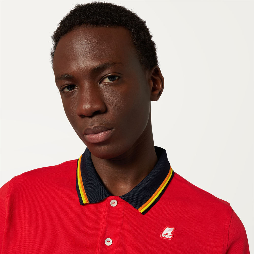 Polo Shirts Man VINCE Polo RED Detail Double				