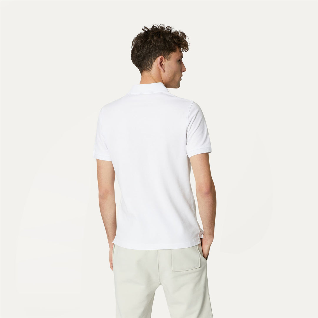 Polo Shirts Man VINNIE Polo WHITE Dressed Front Double		