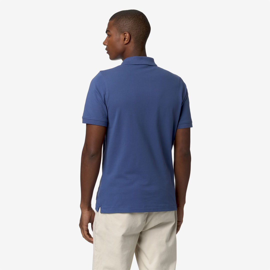 Polo Shirts Man VINNIE Polo BLUE FIORD Dressed Front Double		