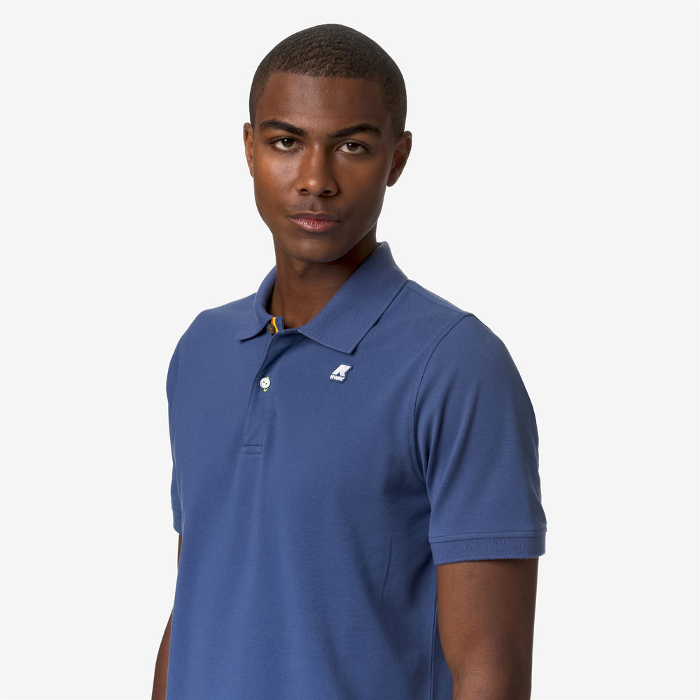 Polo Shirts Man VINNIE Polo BLUE FIORD Detail Double				