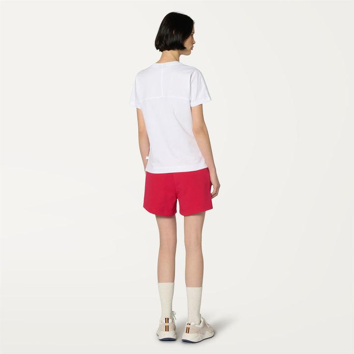 Shorts Woman RIKA Sport  Shorts RED BERRY Dressed Front Double		