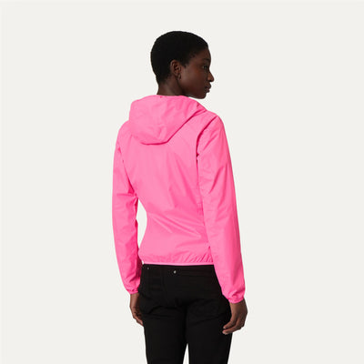 Jackets Woman Lily Plus Double Fluo Short PINK FLUO-BLACK Dressed Front Double		