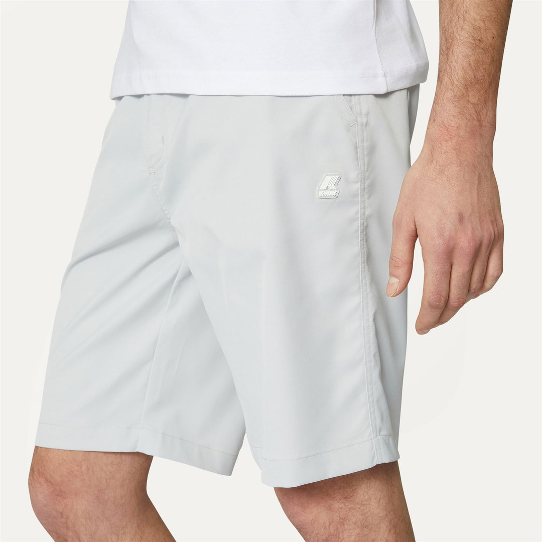 Shorts Man PAVE TWILL Cargo GREY ASH Detail Double				