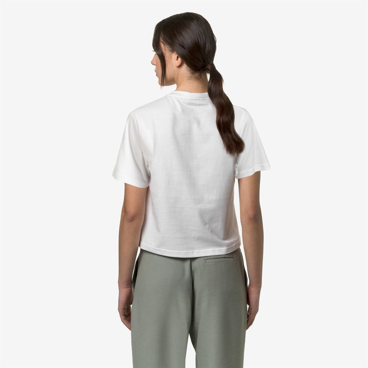 T-ShirtsTop Woman AMILLY T-Shirt WHITE Dressed Front Double		
