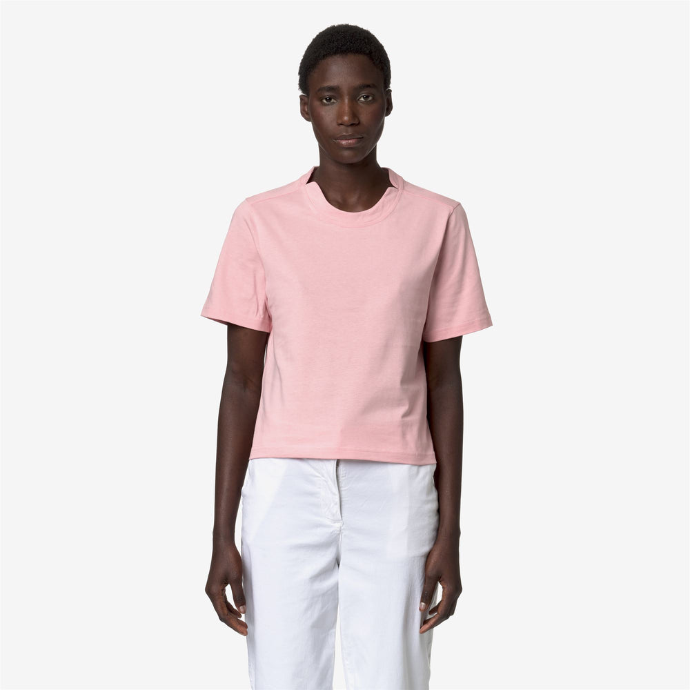 Ash Pink Women's Casual Cotton T-Shirt for Leisure and Sports 02