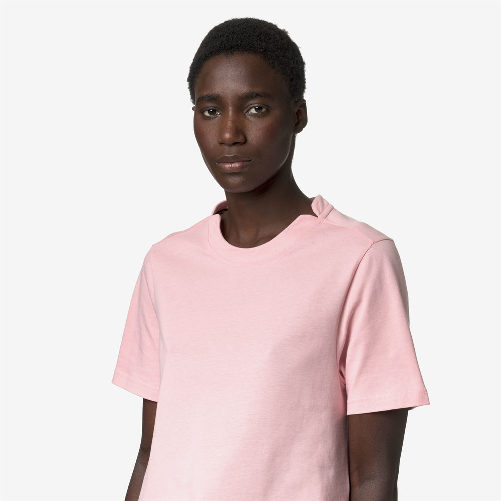 T-ShirtsTop Woman AMILLY T-Shirt PINK POWDER Detail Double				