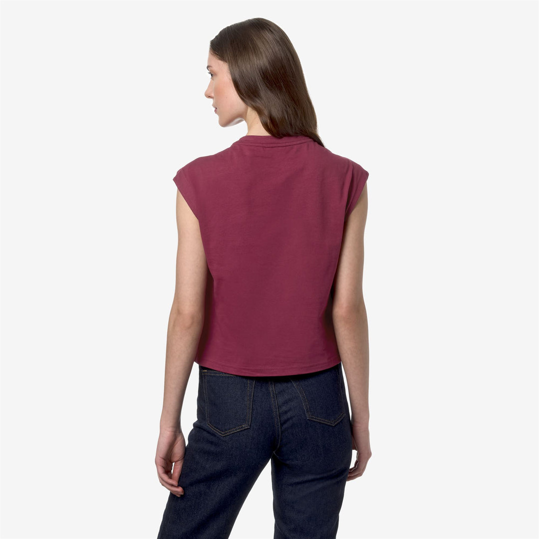 T-ShirtsTop Woman LIMMY Top RED DK Dressed Front Double		