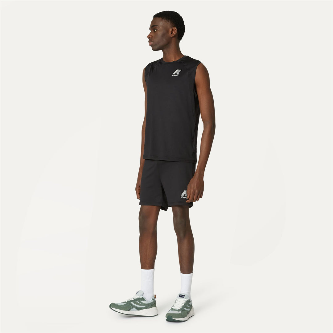 Shorts Man TYLER Sport  Shorts BLACK PURE Detail (jpg Rgb)			