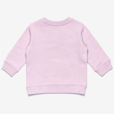 Fleece Kid unisex E. BAPTISTELLE Jumper PINK ROSE Dressed Front (jpg Rgb)	
