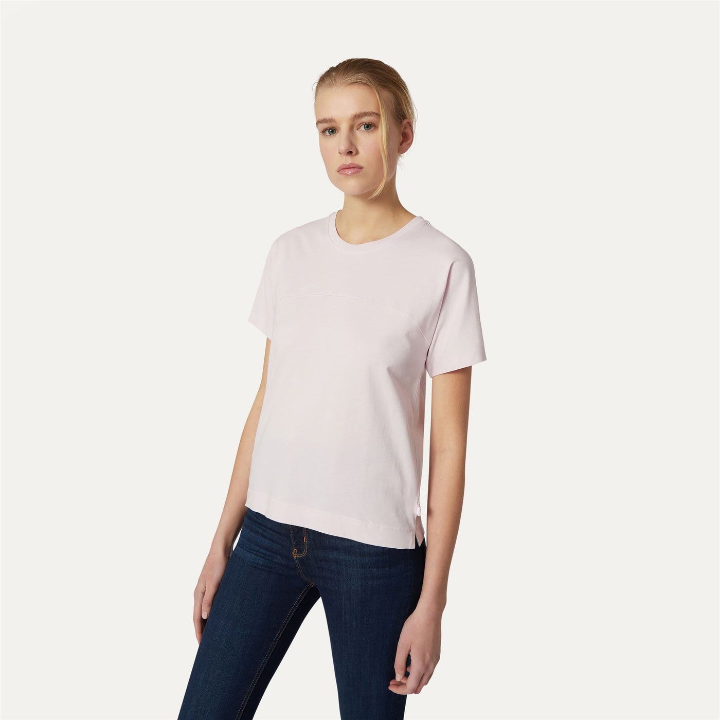 T-ShirtsTop Woman GIZELLE T-Shirt PINK ROSE Detail Double				