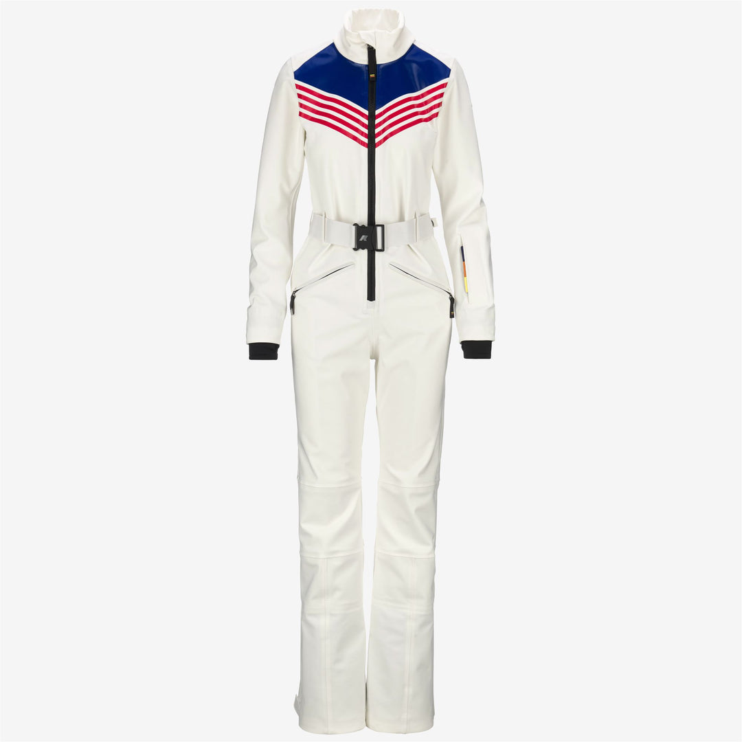 Sport Suits Woman LECHERE ICONIC LOGO Coverall Suit WHITE G-RED-BLUE R Photo (jpg Rgb)			