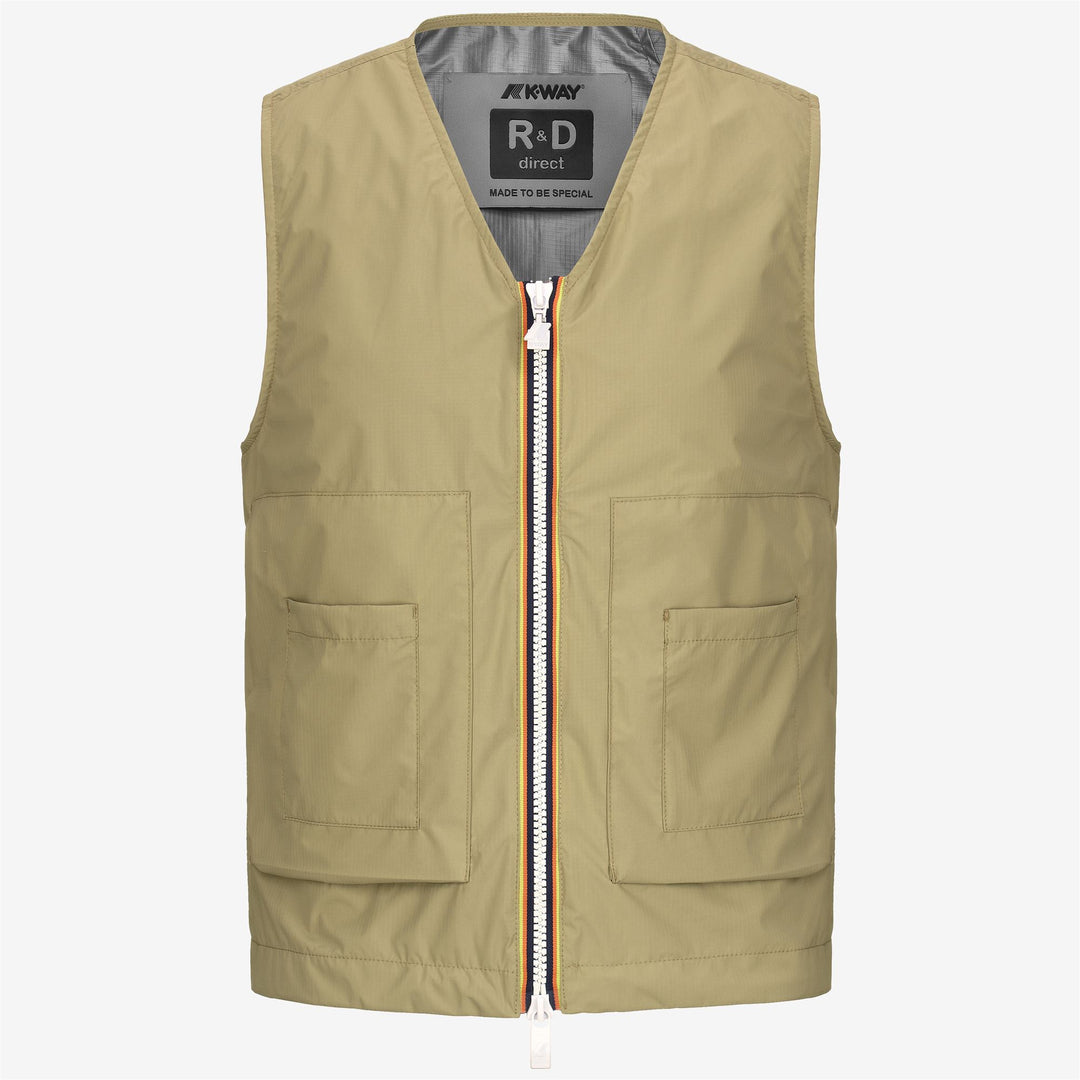 Jackets Unisex BARNEL 2.1 AMIABLE SILVER Vest BEIGE Photo (jpg Rgb)			