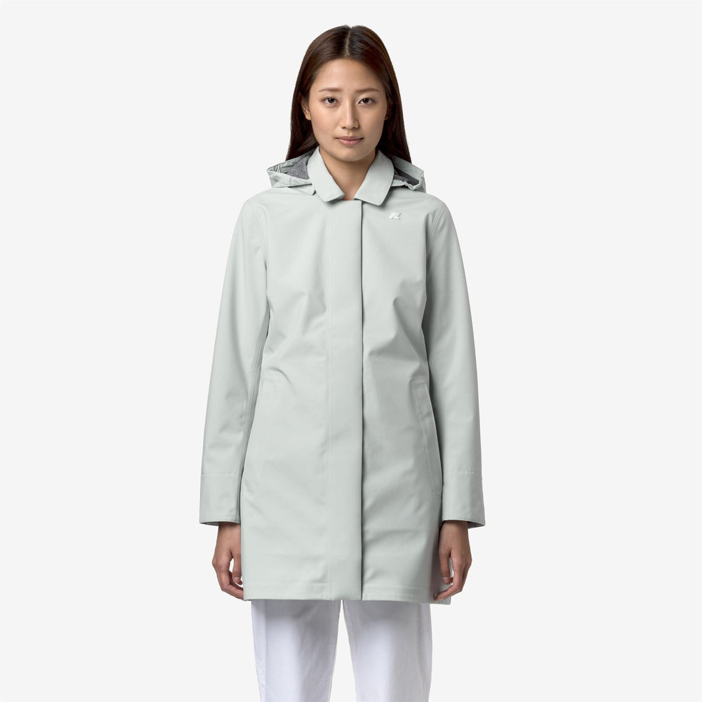 Grey Women's Mid Jacket for City with Water Resistance and Insulation 02