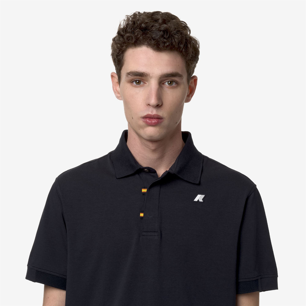 Blue Men's Stretch Cotton Polo Shirt for City Wear 02