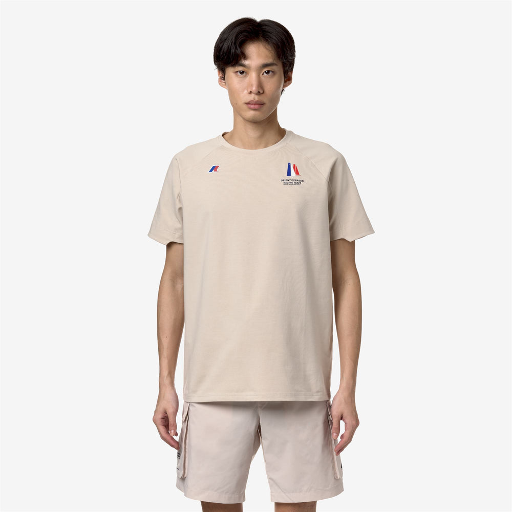 Grey Yellow Unisex Sailing T-Shirt with Ocean Wave Details 02