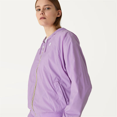 Fleece Woman LYDIE NY STRETCH Jacket VIOLET PEONIA Detail Double				