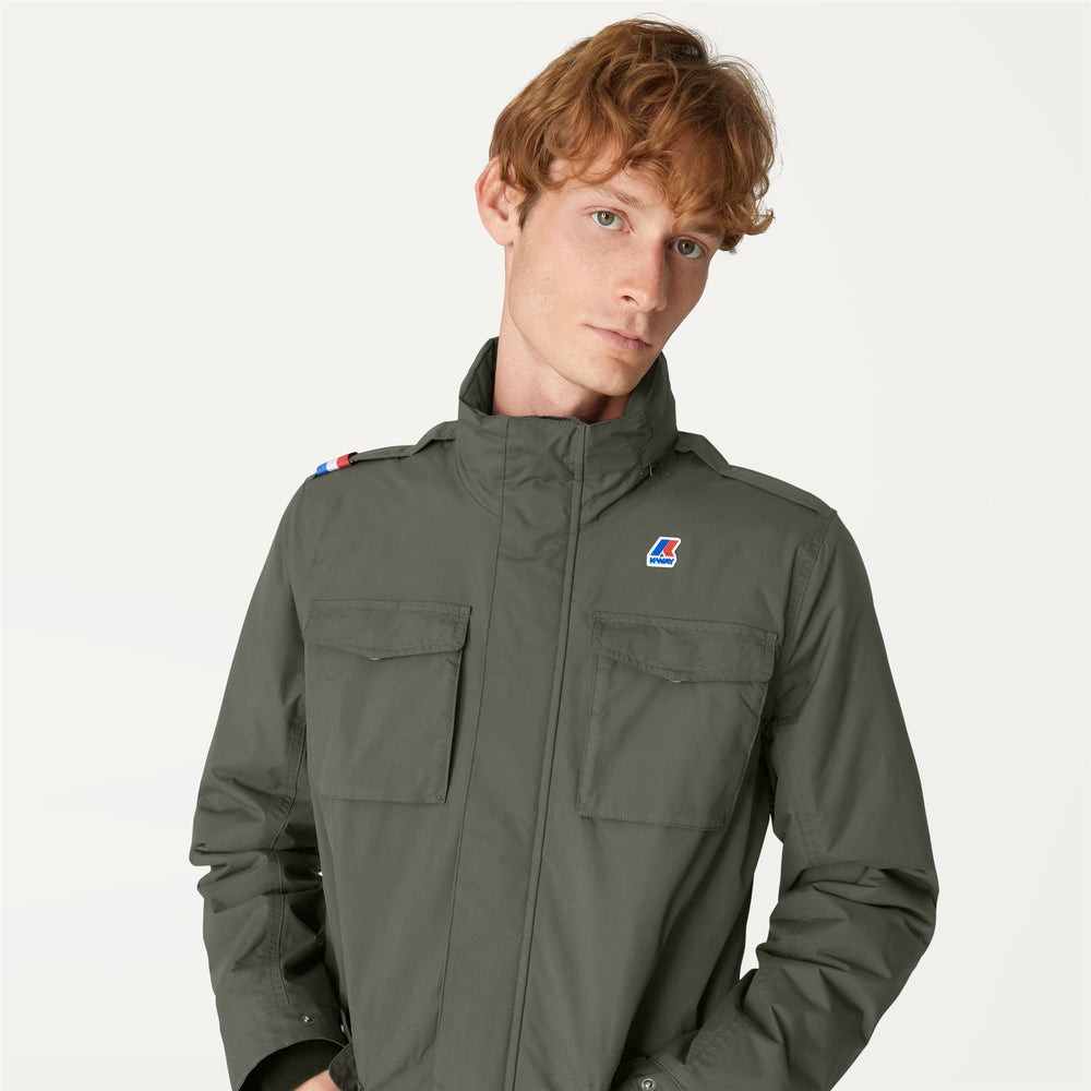 Jackets Man MANFIELD WARM OTTOMAN Mid GREEN BLACKISH BLUE DEPTH K