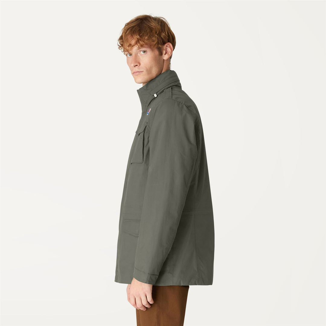 Jackets Man MANFIELD WARM OTTOMAN Mid GREEN BLACKISH BLUE DEPTH K