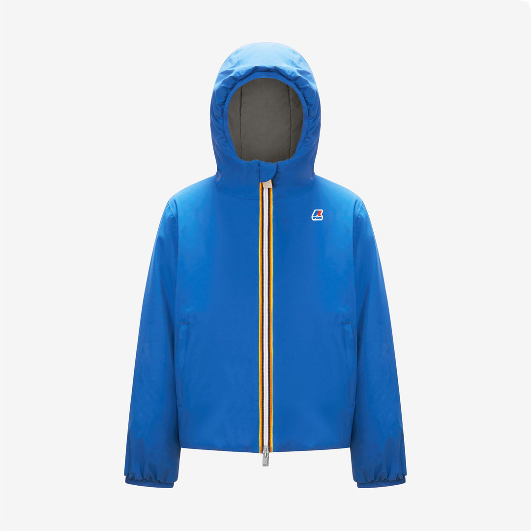 Giacca Calda Reversibile Blu Reale per Ragazzi con Isolamento Medio 01