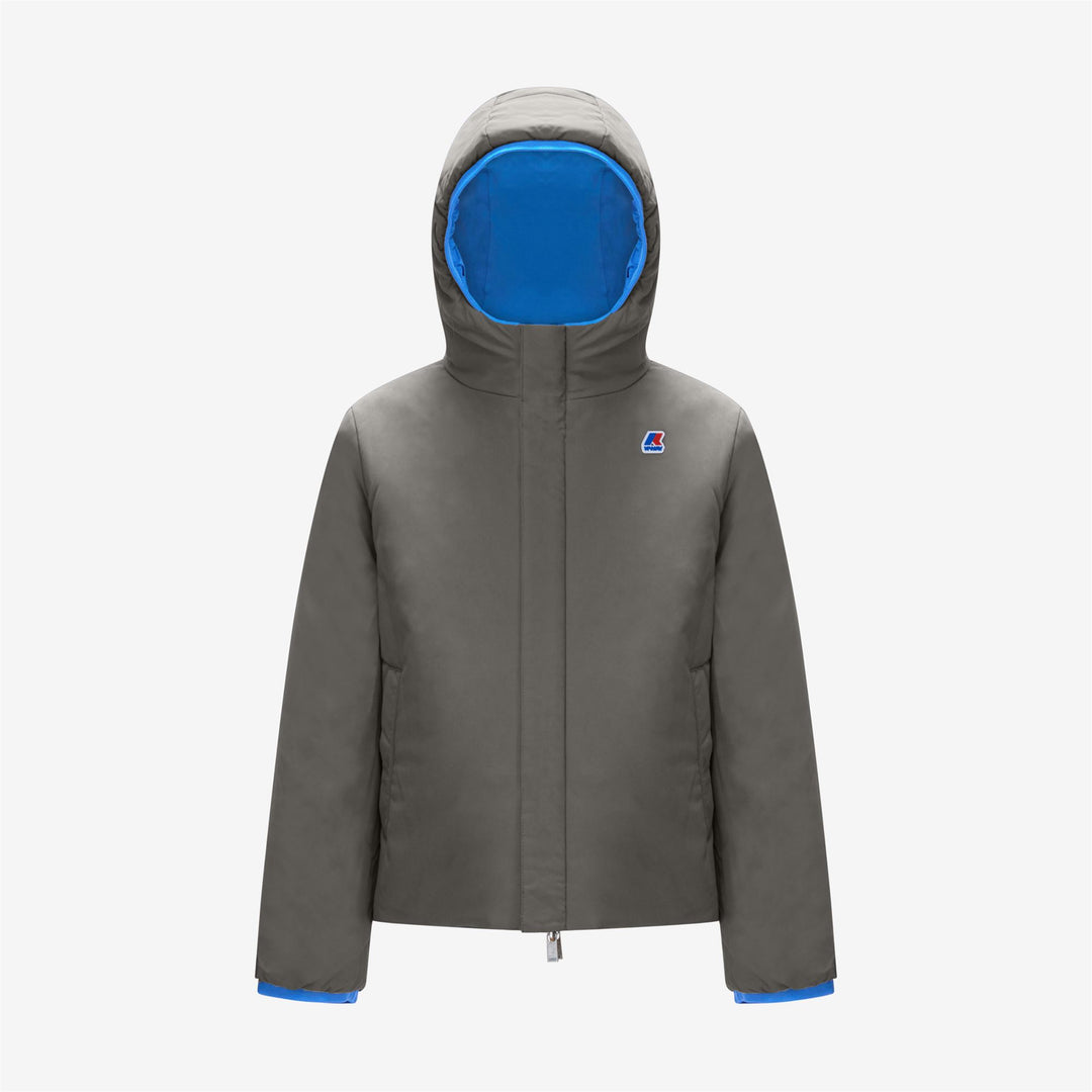 Giacca Calda Reversibile Blu Reale per Ragazzi con Isolamento Medio main