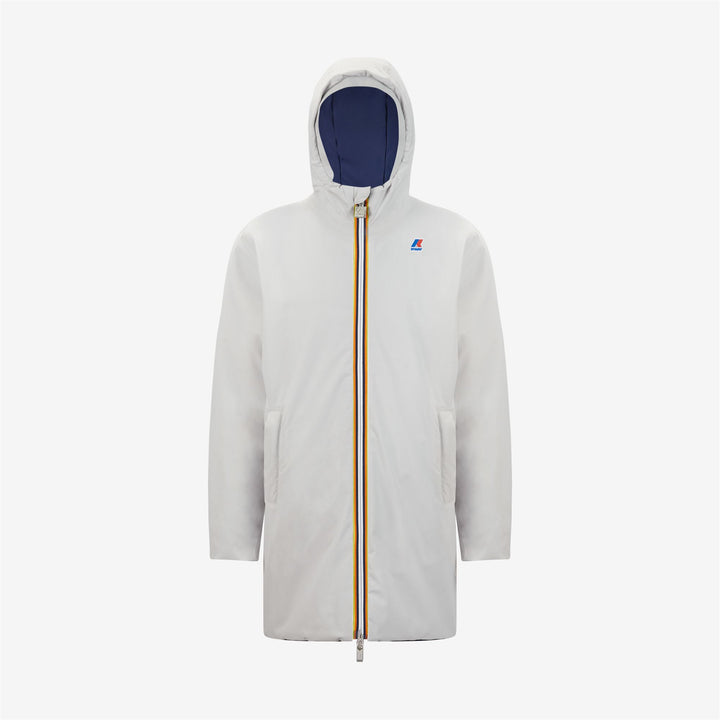 Light Grey Blue Boys' Reversible Warm Jacket with Synthetic Padding 1