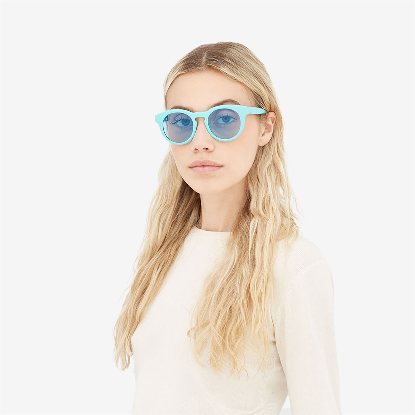Glasses Unisex BLISSE Sunglasses 6S4_BLUE_TURQUOISE_TRQM1 Dressed Front Double		