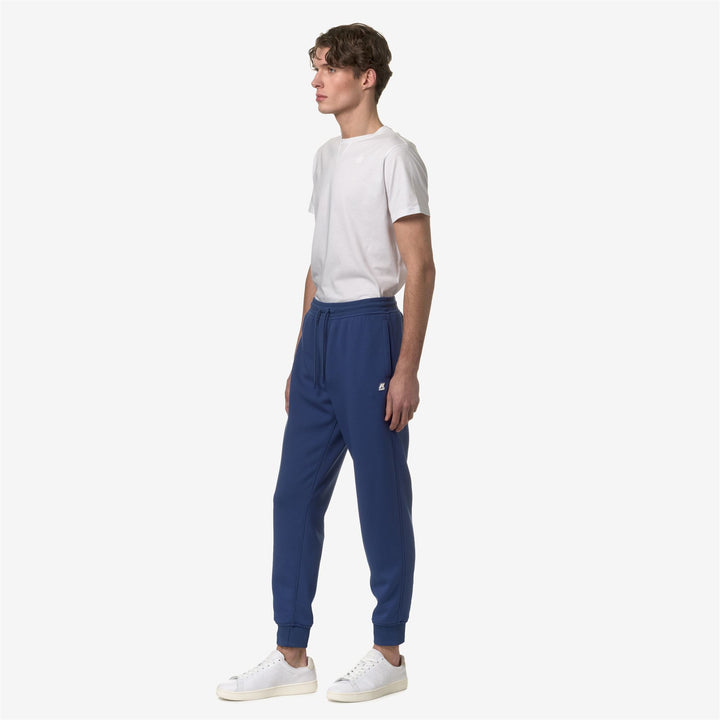 Pants Man MICK LIGHT SPACER Sport Trousers BLUE FIORD Detail (jpg Rgb)			