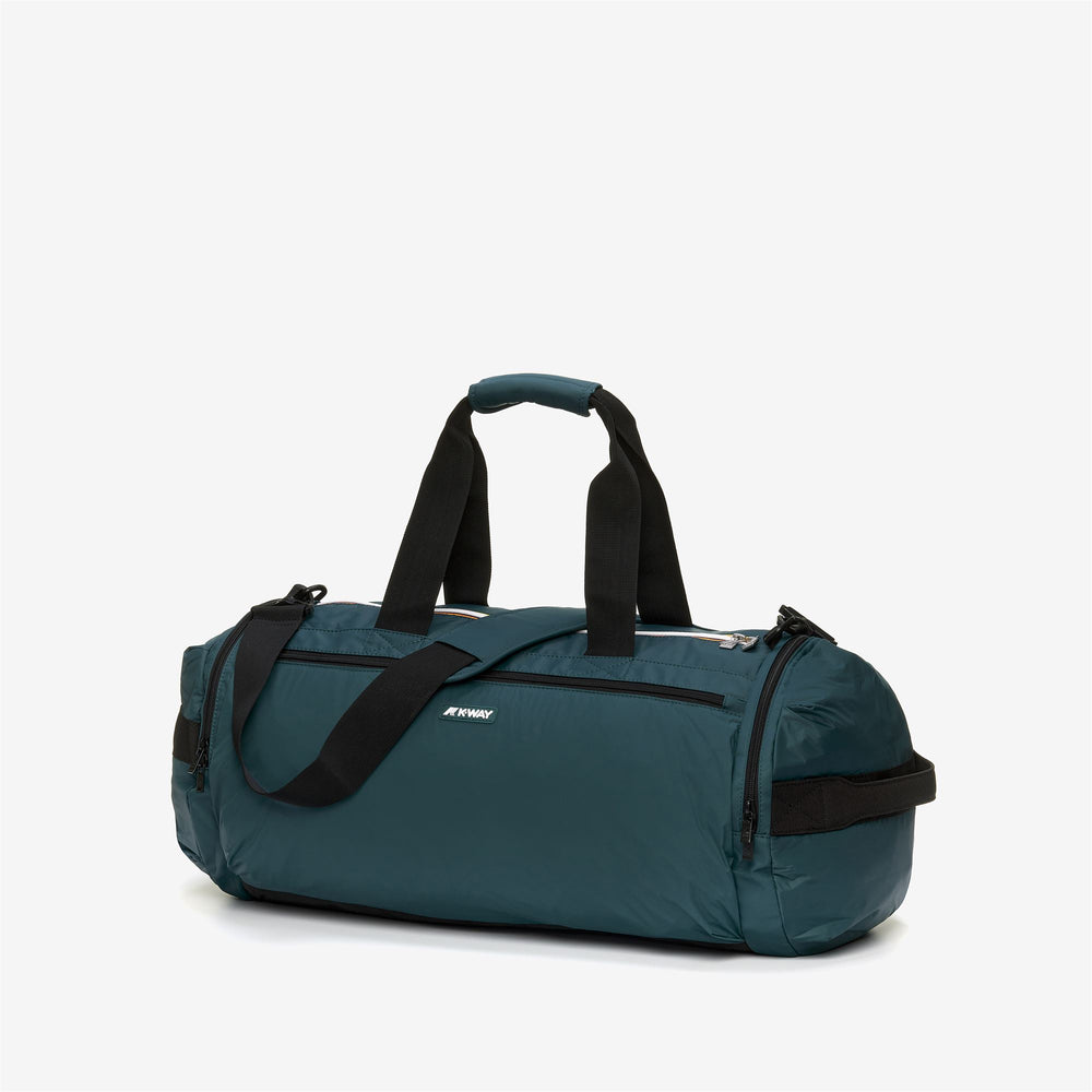 Bags Unisex MAREVILLE M Duffle GREEN PETROL Dressed Front (jpg Rgb)	