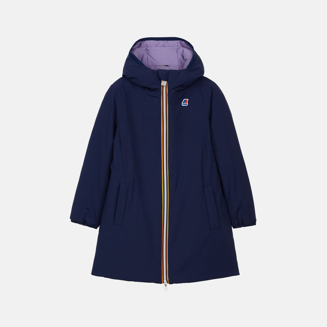 Giacca Invernale Reversibile Blu Viola per Ragazze con Isolamento 01