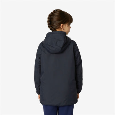 Jackets Girl P. SOPHIE MICRO RIPSTOP MARMOTTA Mid BLUE DEPTH - BLUE DEPTHS Dressed Front Double		