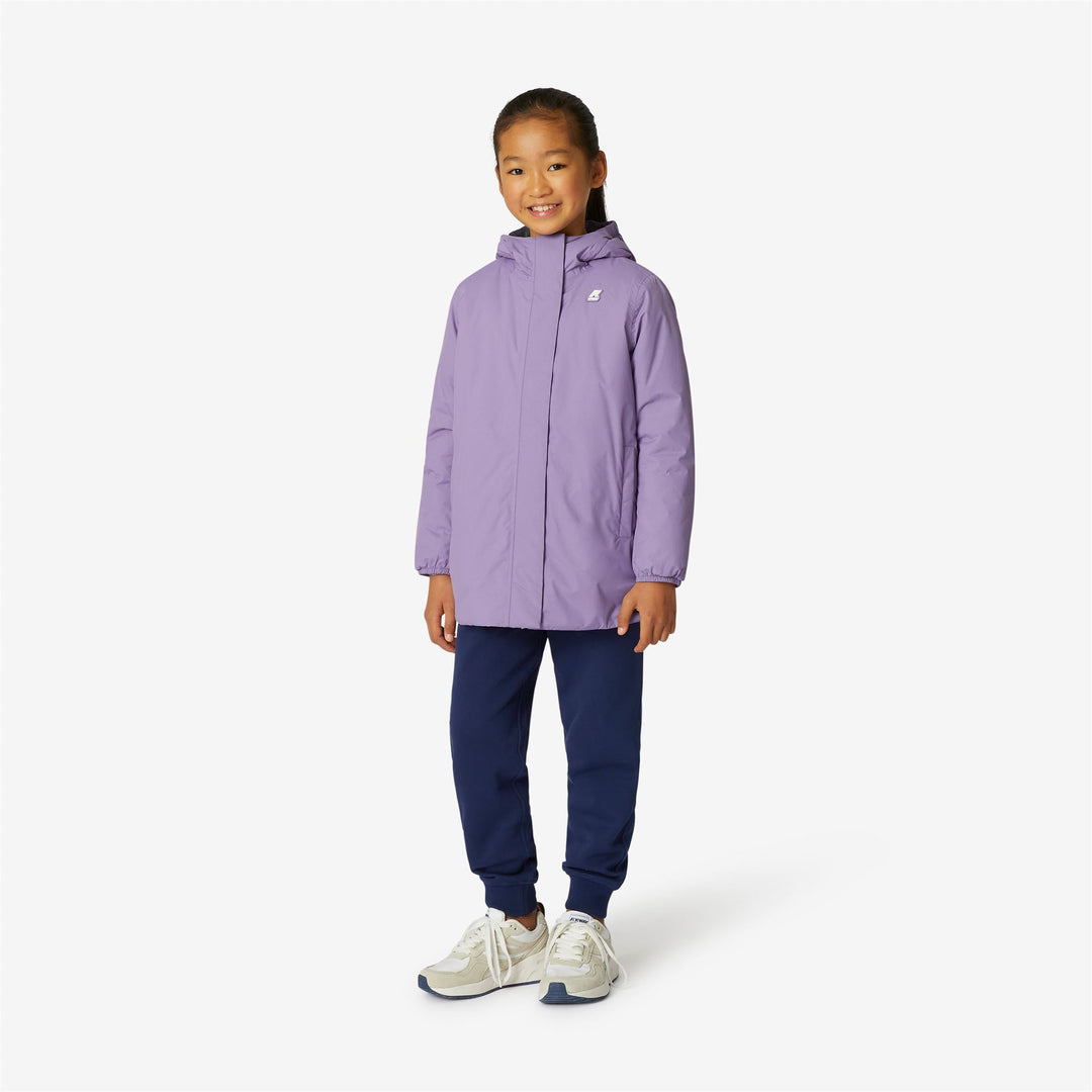 Chaqueta impermeable de media longitud para niña Violet con acolchado ligero main