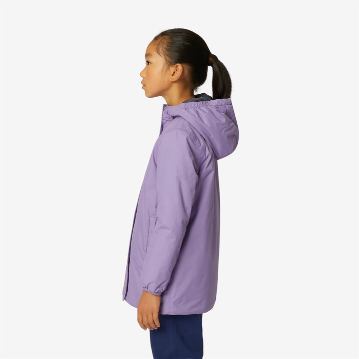 Chaqueta impermeable de media longitud para niña Violet con acolchado ligero 4