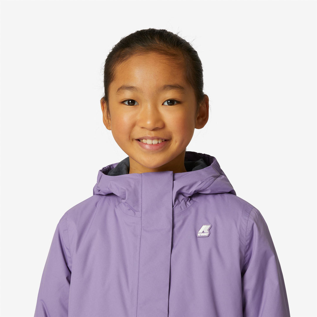 Chaqueta impermeable de media longitud para niña Violet con acolchado ligero main