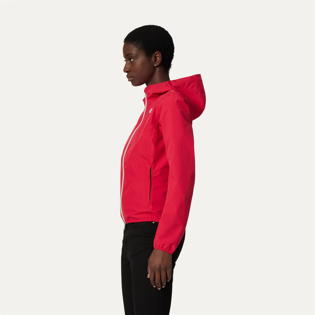 Jackets Woman LIL STRETCH DOT Short RED BERRY Detail (jpg Rgb)			