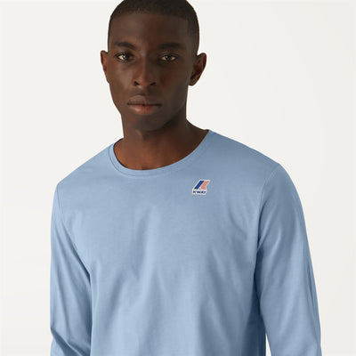 T-ShirtsTop Unisex LE VRAI EDOUARD LS T-Shirt BLUE DUSTY Detail Double				