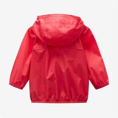 Jackets Kid unisex E. LE VRAI 3.0 CLAUDINE Mid RED BERRY Dressed Back (jpg Rgb)		