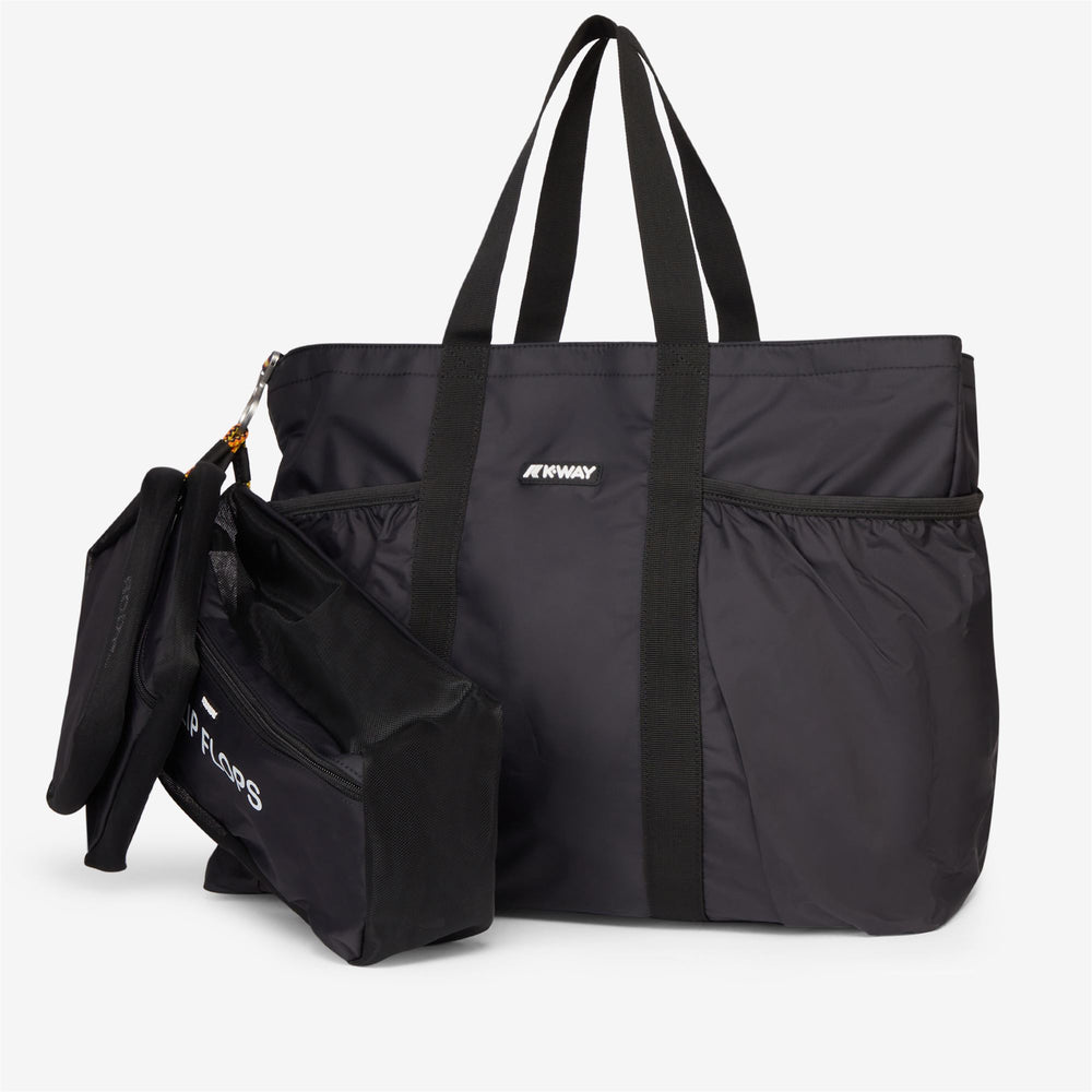 Bags Unisex SAINT MALO TOTE BAG BLACK PURE Dressed Front (jpg Rgb)	