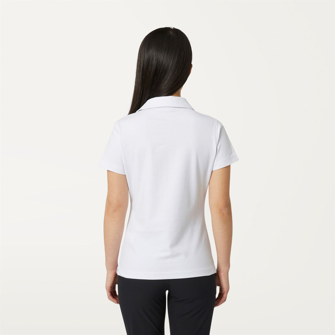 Polo Shirts Woman CHARLETTE Polo WHITE Dressed Front Double		