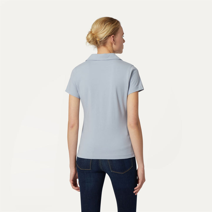 Polo Shirts Woman CHARLETTE Polo AZURE BLIZZARD Dressed Front Double		