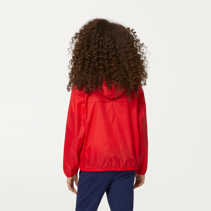 Jackets Kid unisex P. LE VRAI 3.0 CLAUDE Mid RED Dressed Front Double		
