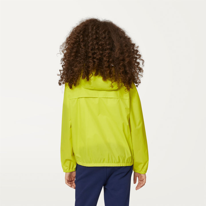 Jackets Kid unisex P. LE VRAI 3.0 CLAUDE Mid GREEN LIME Dressed Front Double		