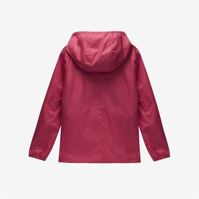 Jackets Girl P. MARGUERITE STRETCH POLY JERSEY Mid RED BERRY Dressed Front (jpg Rgb)	