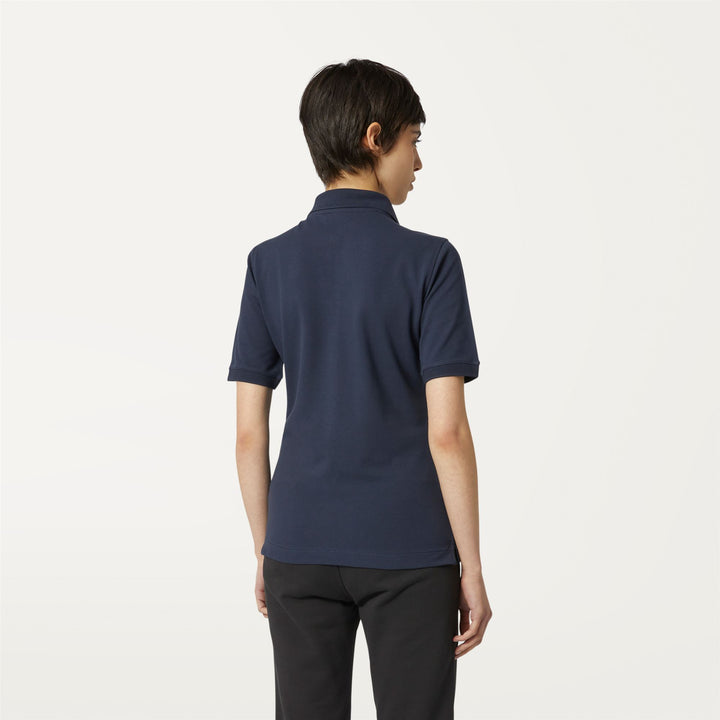 Polo Shirts Woman ALI Polo BLUE DEPTH Dressed Front Double		