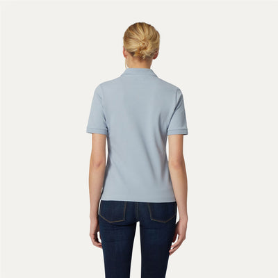 Polo Shirts Woman ALI Polo AZURE BLIZZARD Dressed Front Double		