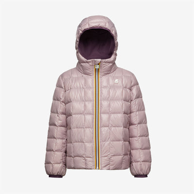 Jackets Girl P. MARGUERITE ECO STRETCH THERMO REVERSIBLE Short VIOLET P-VIOLET D Dressed Front (jpg Rgb)	